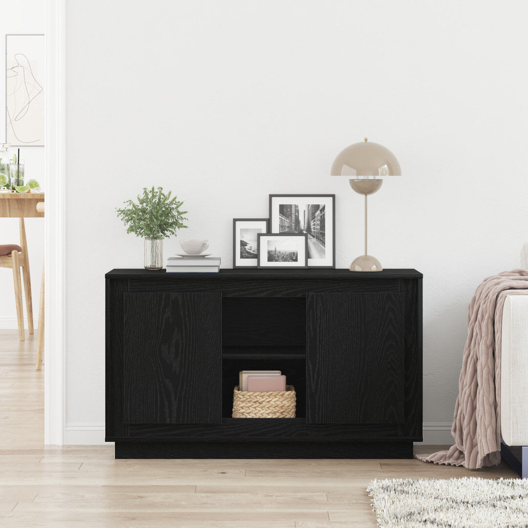 17 Stories Sideboard Black 60cm H X 102cm W X 35cm D