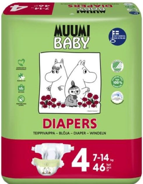 Muumi Baby T4 7-14kg 46 fraldas