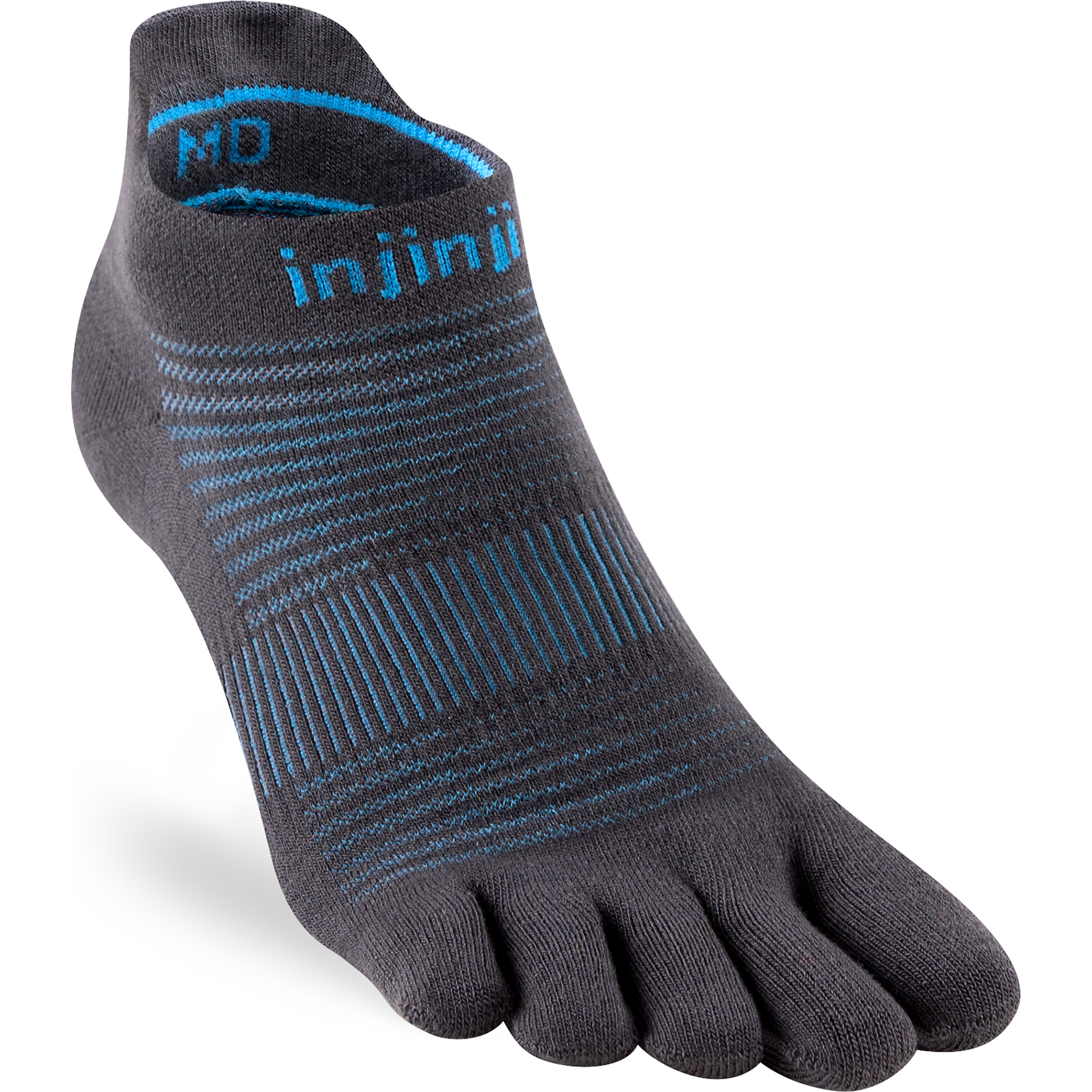 Injinji Run Lightweight No-Show Laufsocken blau Größe 37 Laufen | Trailrunning Elastisch