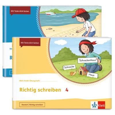 Mein Anoki-Übungsheft. Paket Richtig schreiben / Richtig rechnen 4, Set von , Klett Schulbuchverlag, 978-3-12-162199-6