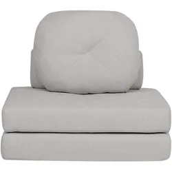 1-SITZER BODENSOFA Stoff hellgrau mit Schlaffunktion Olden