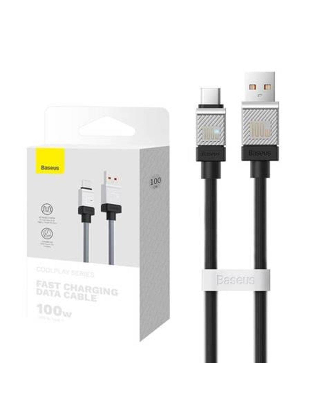 Baseus Cable USB do USB-C CoolPlay 100W 1m (black)
