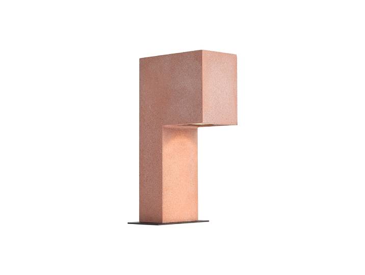 Borne d'extérieur moderne terracotta 35cm IP44 - Pompei