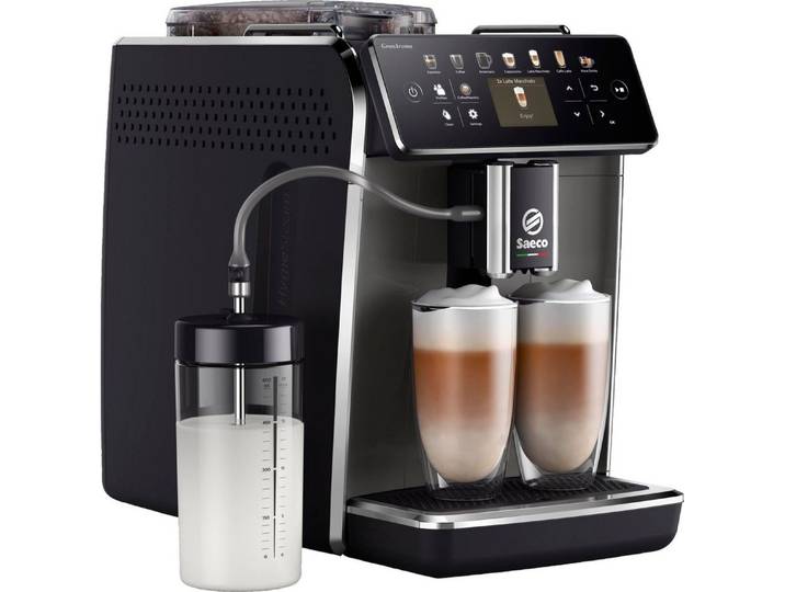 Saeco Kaffeevollautomat SM6580/50 GranAroma, 14 Kaffeespezialitäten, 4 Benutzerprofilen und TFT Display