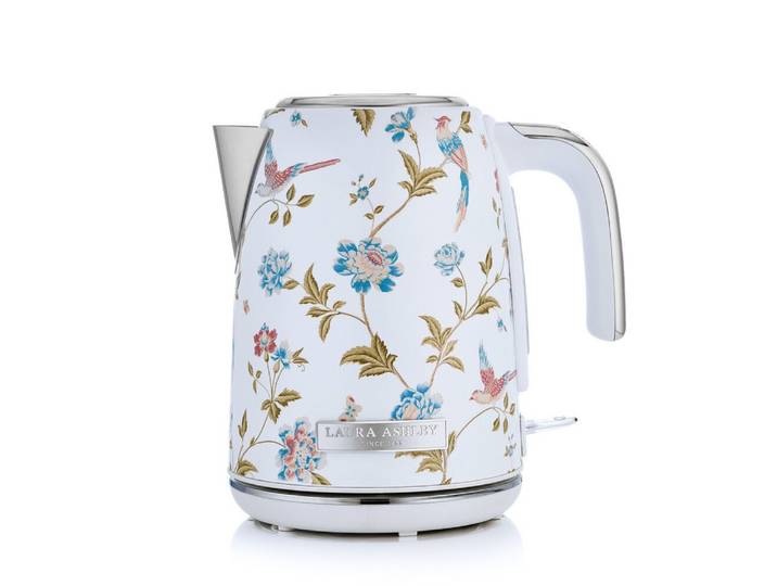 LAURA ASHLEY Wasserkocher Laura Ashley Wasserkocher 1,7L, 2200W, kabellos – Elveden White VQ, 1.7 l, 2200 W