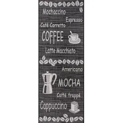 Peyer Syntex Läufer Elsa Kaffee anthrazit 67x180 cm
