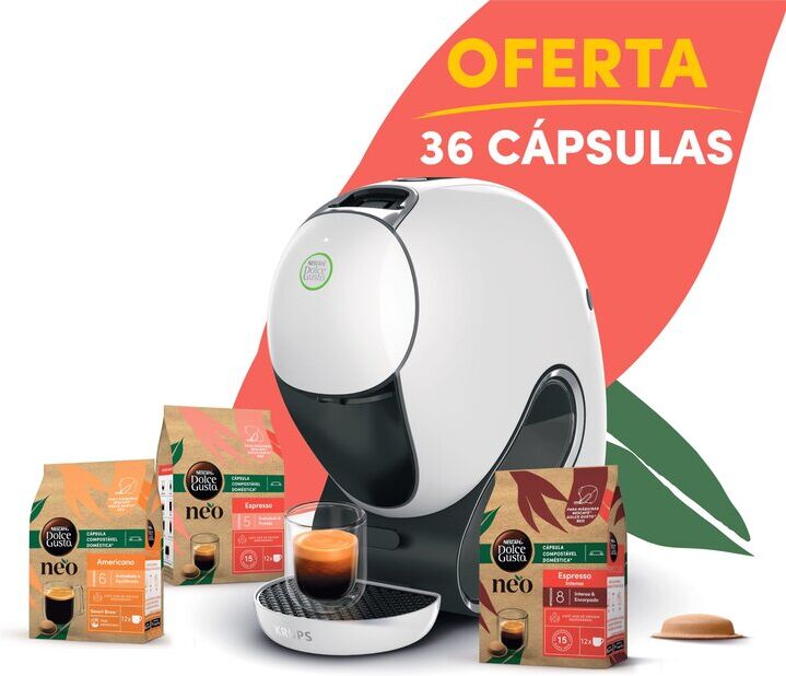 MÁQUINA CAFÉ CÁPSULAS KRUPS DOLCE GUSTO NEO KP8301K