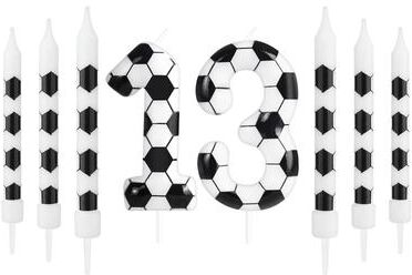 Inspired Living Soccer Birthday Candles Set 7 Pieces Football Cake Candles For Sports Theme Birthday Parties 13