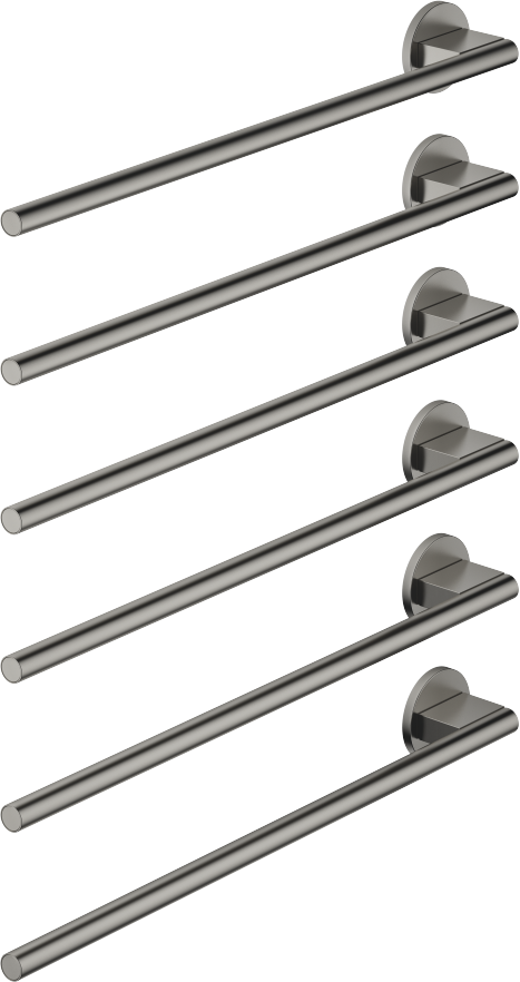 Sèche-serviettes Dornbracht 83306979-99 mural, platine foncé brossé