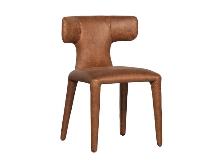 Design Esszimmerstuhl „Permito“ Kunstleder Cognac De Eekhoorn