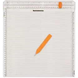 buttinette Falzbrett mit Schneideleiste, 34,5 x 36,5 cm