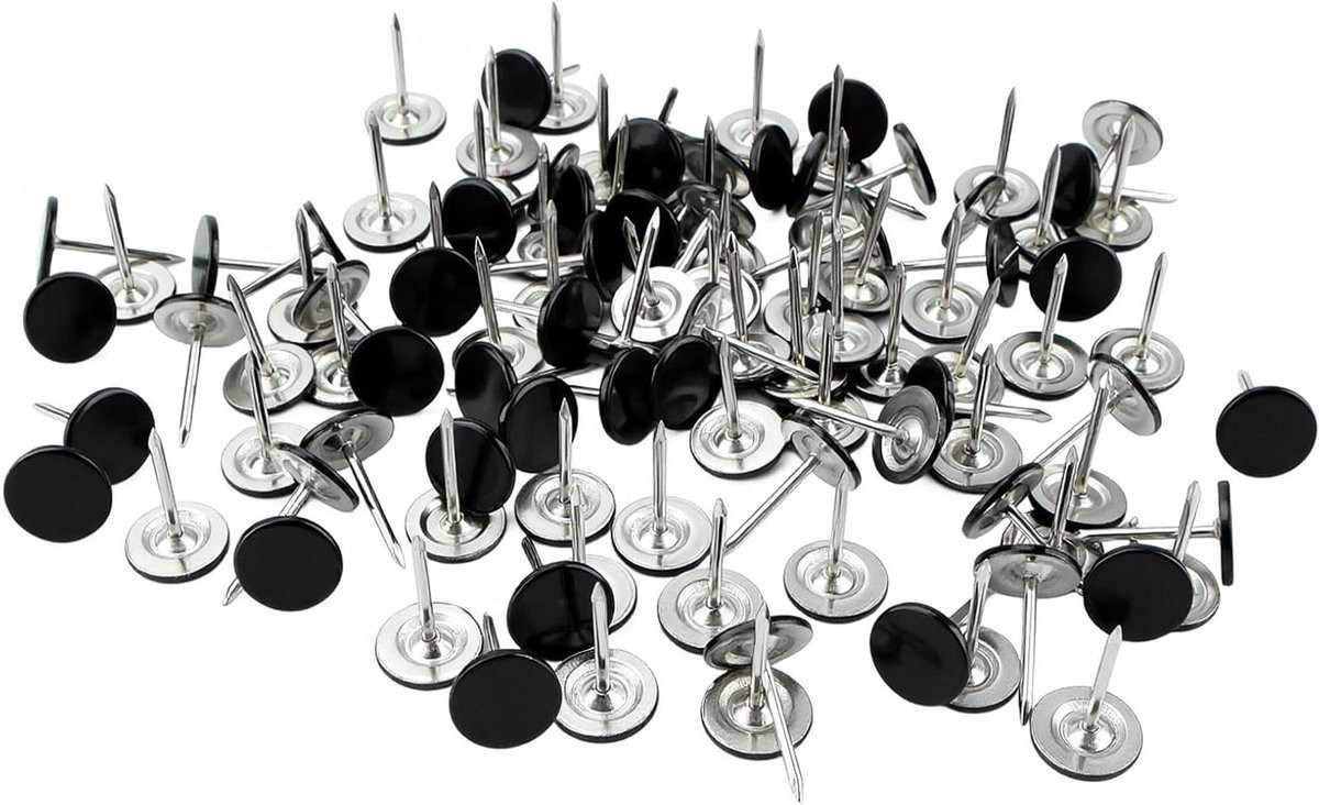 Decoratieve Spijkers Zwart - 150 Stuks - Decoratie Pinnen voor Meubels Bekleden