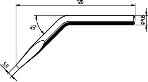 Ersa 0152JD Lötspitze Meißelform, gebogen Inhalt 1 St.