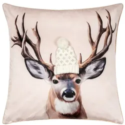 pad Kissenbezug Reindeer 50 x cm Polyester Weiß