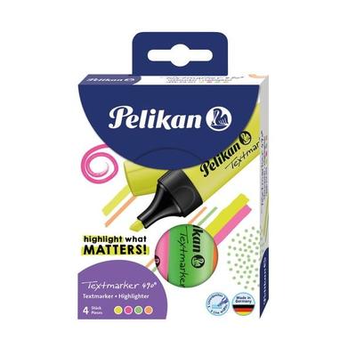 Pelikan Textmarker 490 nachfüllbar, 4er