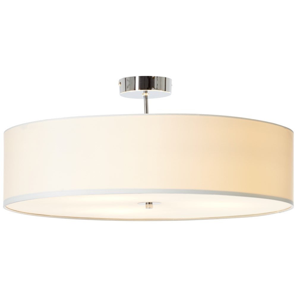 Brilliant Andria Design Plafondlamp - Wit/Zilver - Ø 60 cm