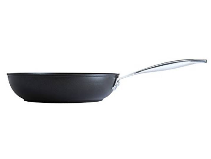 Le Creuset Aluminium-Antihaft Pfanne, hoch, Ø 24 cm, PFOA-frei, Für alle Herdarten inkl. Induktion geeignet, Anthrazit/Silber