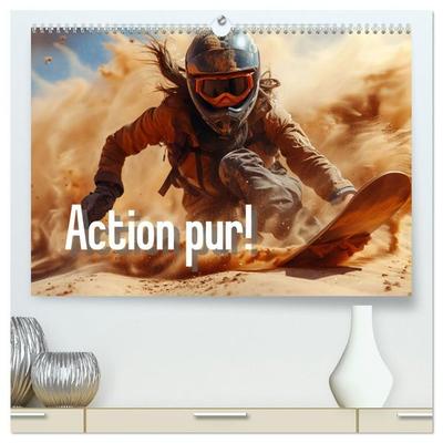 Action pur - atemberaubende Hobbys (hochwertiger Premium Wandkalender 2027 DIN A2 quer), Kunstdruck in Hochglanz