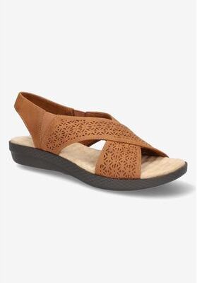 Women's Claudia Sandal by Easy Street in Tan (Size 11 M)