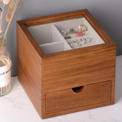 No Jewelry Box with Glass Lid
