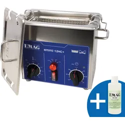 EMMI 12 HC+ - Ultraschallreiniger, 1,2 l , 120 W, mit Heizung, Edelstahl