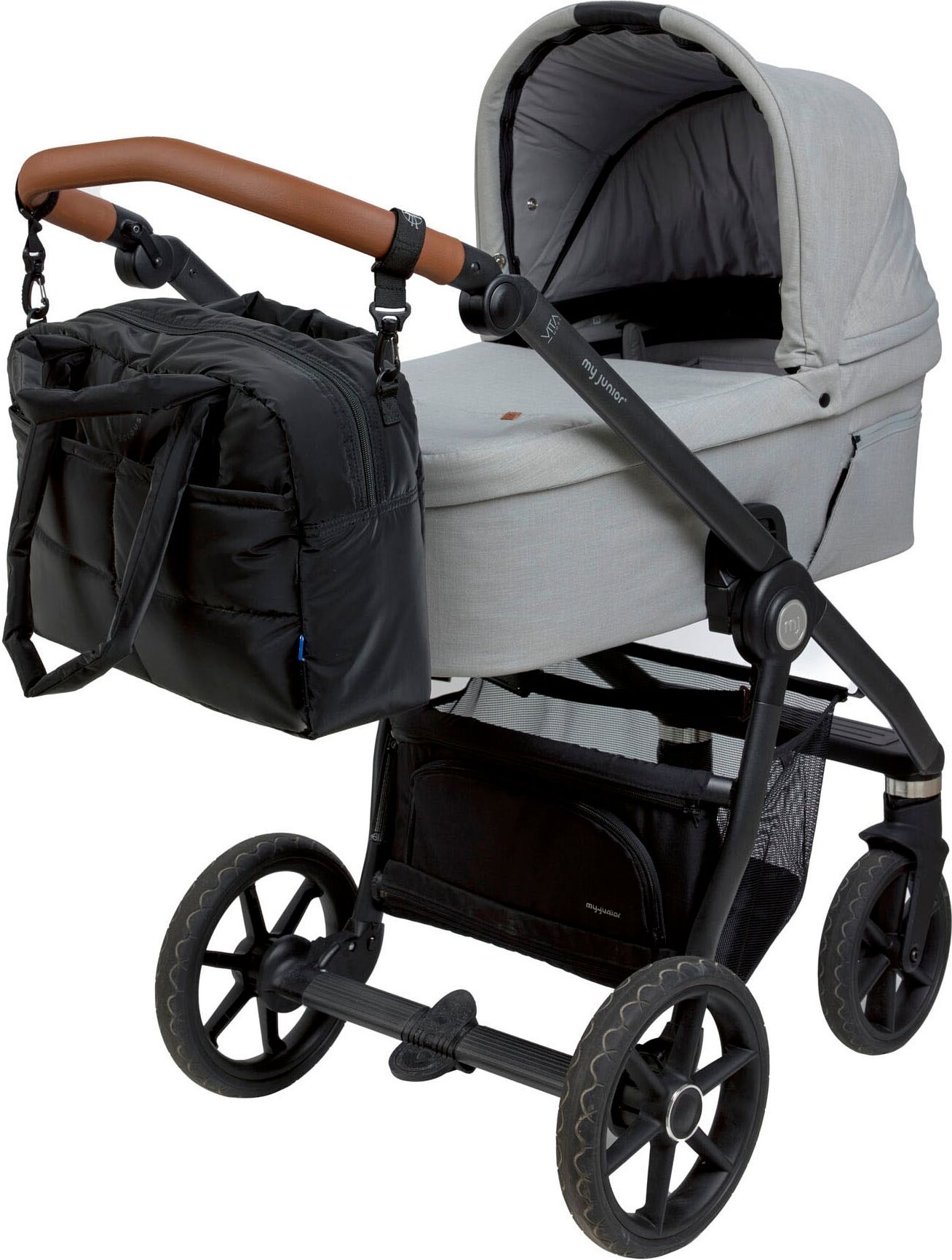 Wickeltasche LÄSSIG "Green Label, Everyday Bag black", Damen, Gr. B/H/T: 43cm x 31cm x 15,5cm, schwarz, Polyester, Taschen Wickeltasche, für Kinderwagen oder Buggy