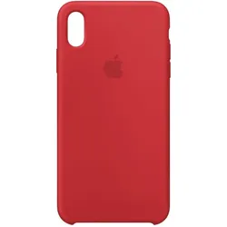 Apple Silikon Case (Apple iPhone XS Max), Smartphone Hülle, Rot