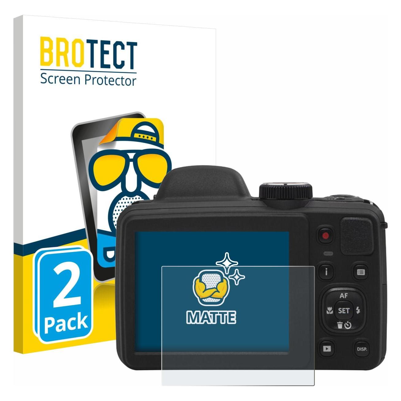 Brotect Entspiegelungsfolie für Kodak Pixpro AZ405 Displayschutz Displayschutzfolie Folie Matt (1961914)