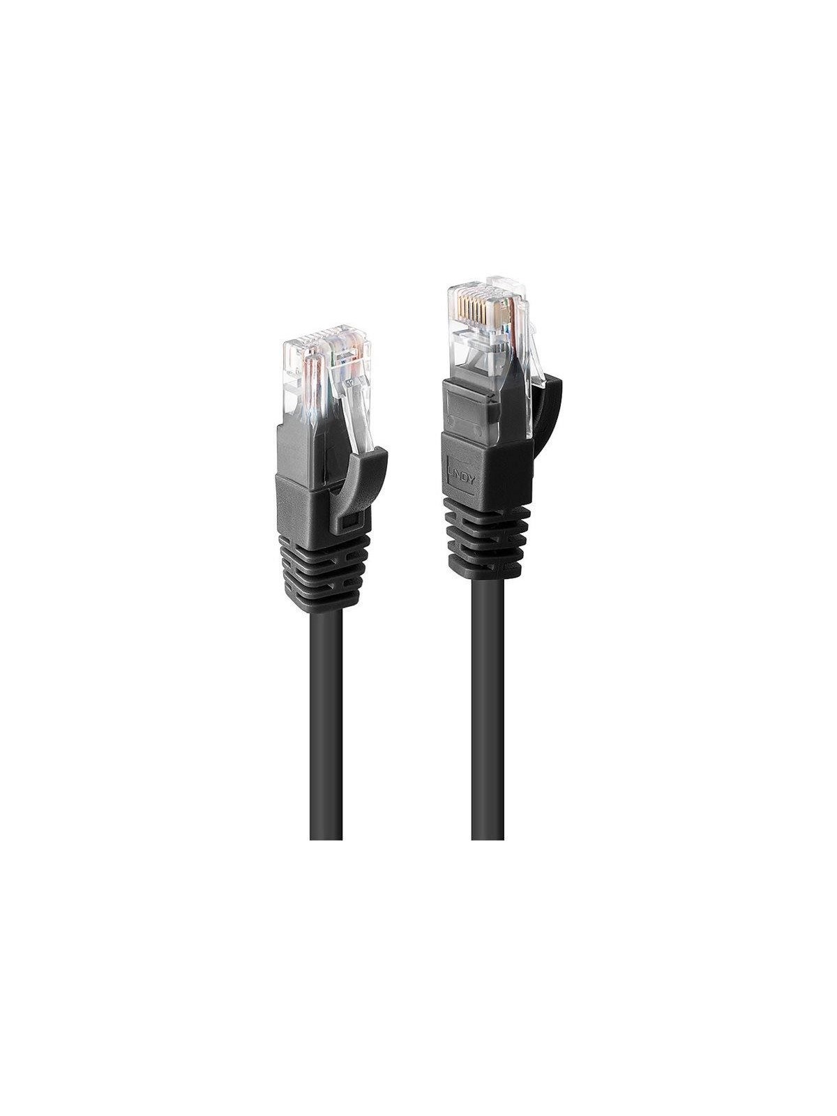 Lindy patch cable - 5 m - black - Schwarz - 5m