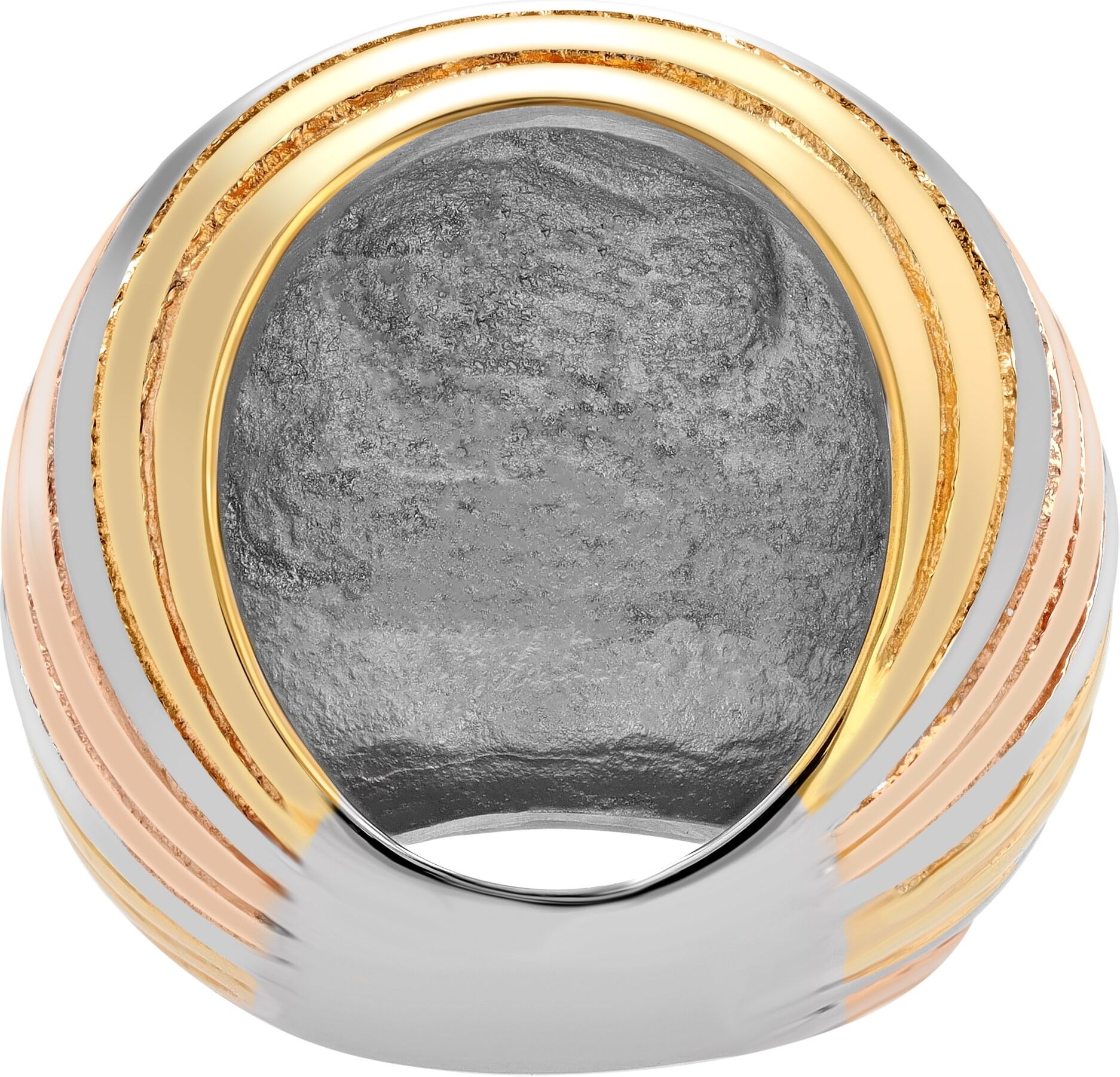 Fingerring AKZENT "Lionne, Ionenplattierung" Gr. 60, rosa (roségoldfarbig), Fingerringe, Damen, 60, Edelstahl, Fingerring