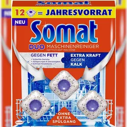 Somat Duo Maschinenreiniger Tabs Geschirrspül Reiniger 12 Stück Spülmittel