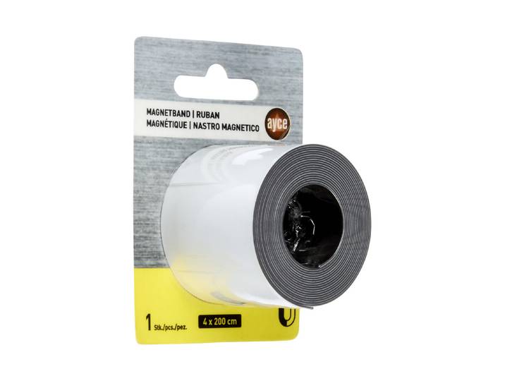 Ayce Magnetisches Beschriftungsband Weiss 4 cm × 2 m