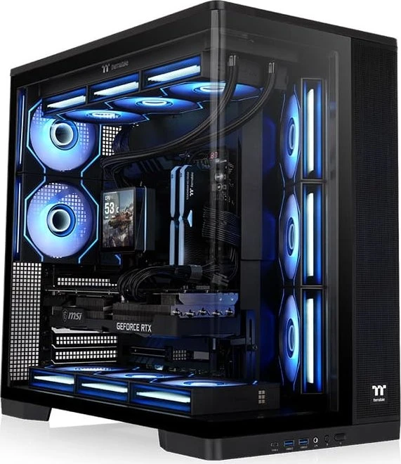Arcus 380 TG ARGB, Tower-Gehäuse schwarz, Curved , Tempered Glass x 1