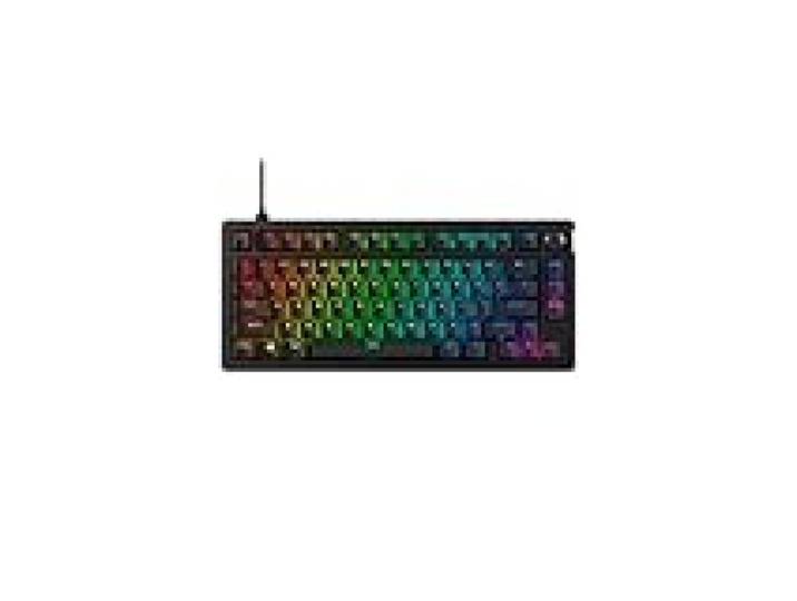 HyperX Alloy Rise 75 - Clavier Gaming mécanique, switches réseau, Hot Swap à Chaud, Format 75%, boîtier magnétique Interchangeable, Noir (QWERTY Espagnol)