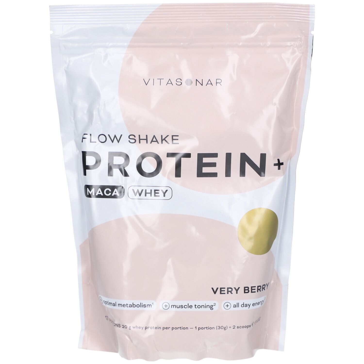 Vitasonar Very Berry Flow Shake Proteine+ 510g 510 g Pulver
