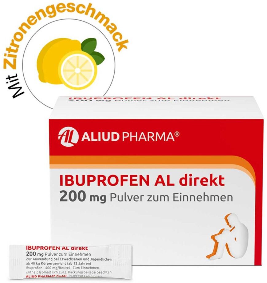 Ibuprofen AL direkt 200 mg Pulver bei Fieber und Schmerzen 20stk