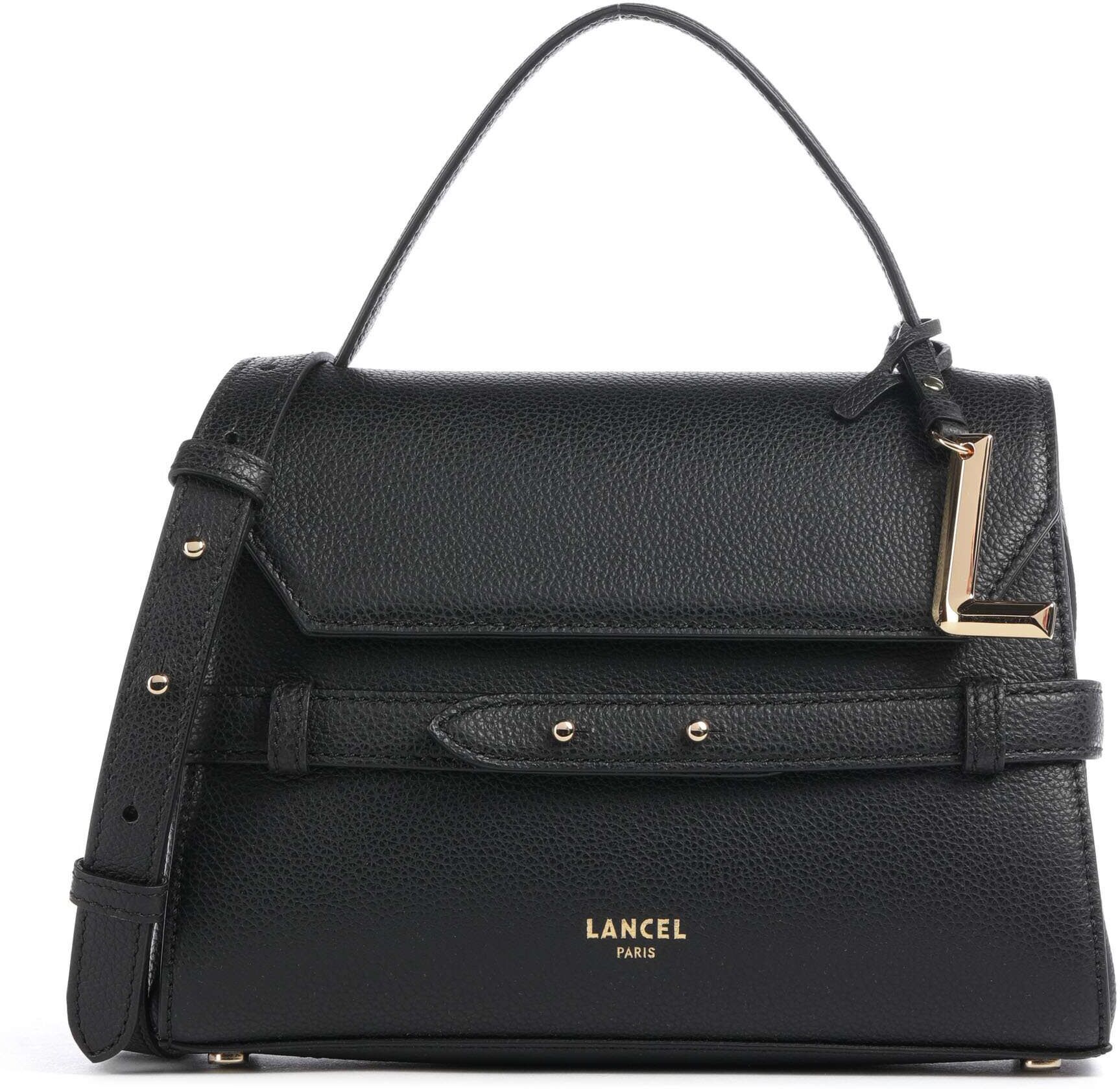 Lancel Faubourg Handtasche aus Leder, schwarz
