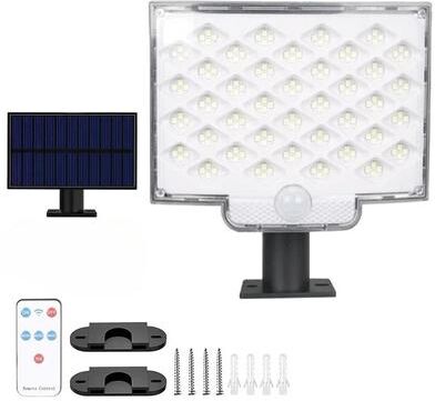 Uplifted Finds 106 LED Solar Motion Sensor Flood Light With Separate Panel For Outdoor Use new