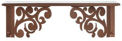 Touch Of Class Metal "Noble Scrolls Wall Shelf 24"" Wide, 24"" Wide, Antique Copper"