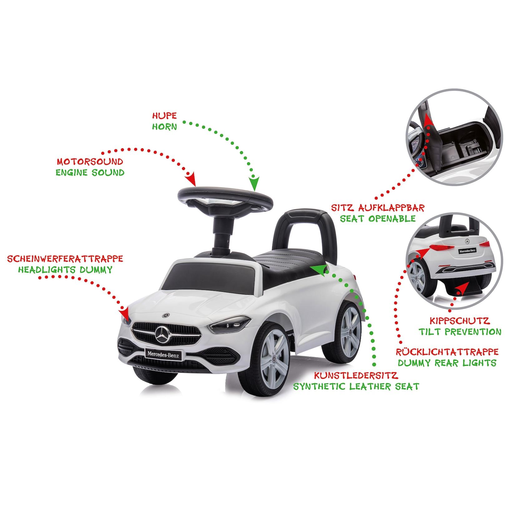 JAMARA Rutscher Mercedes-Benz C-Class weiß 2in1