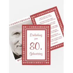 Geburtstagseinladung selbst gestalten mit Spruch und Fotos im Onlinedesigner bei Meine-Kartenmanufaktur.de