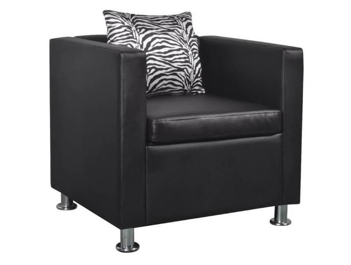 Fauteuil Noir Similicuir #50