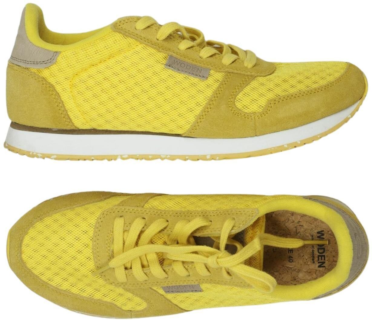 Woden Damen Sneaker, Gelb, Gr. EU 40, kein / Etikett - Second Hand