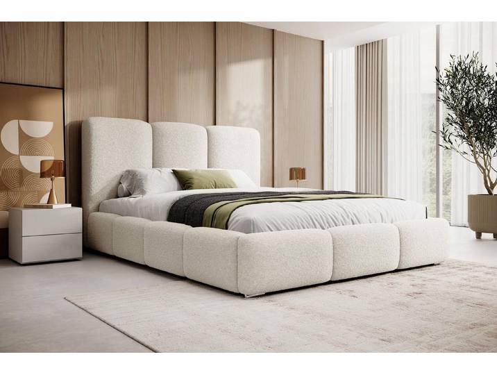 Compleo Polsterbett BUBBLE, Top ANGEBOT!, Designerbett, gepolstertes Kopfteil, Viele Varianten zur Auswahl–wählen Sie Größe und Farbe!