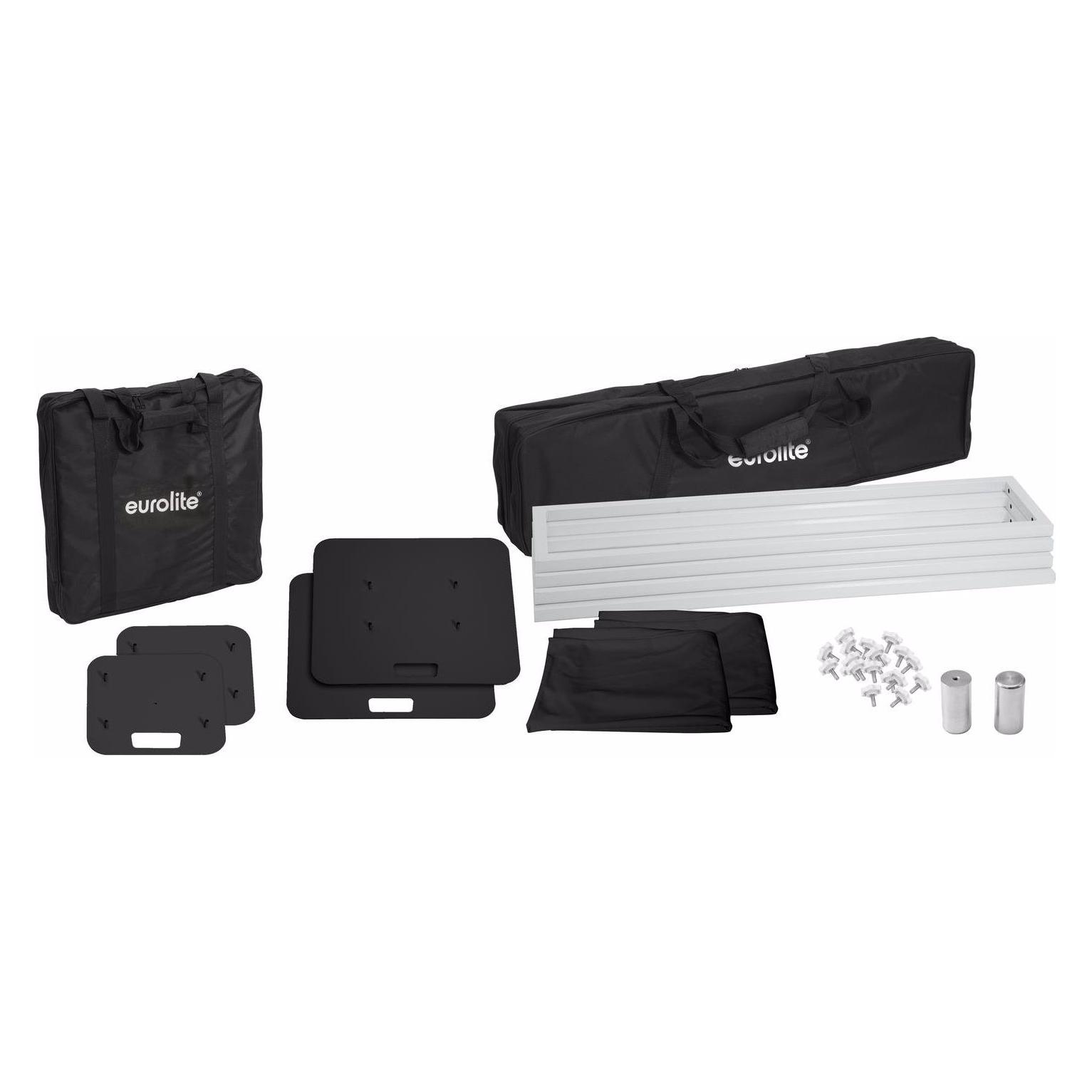 Eurolite 2x Stage Stand 150cm inkl. Cover und Tasche, schwarz (32000069)