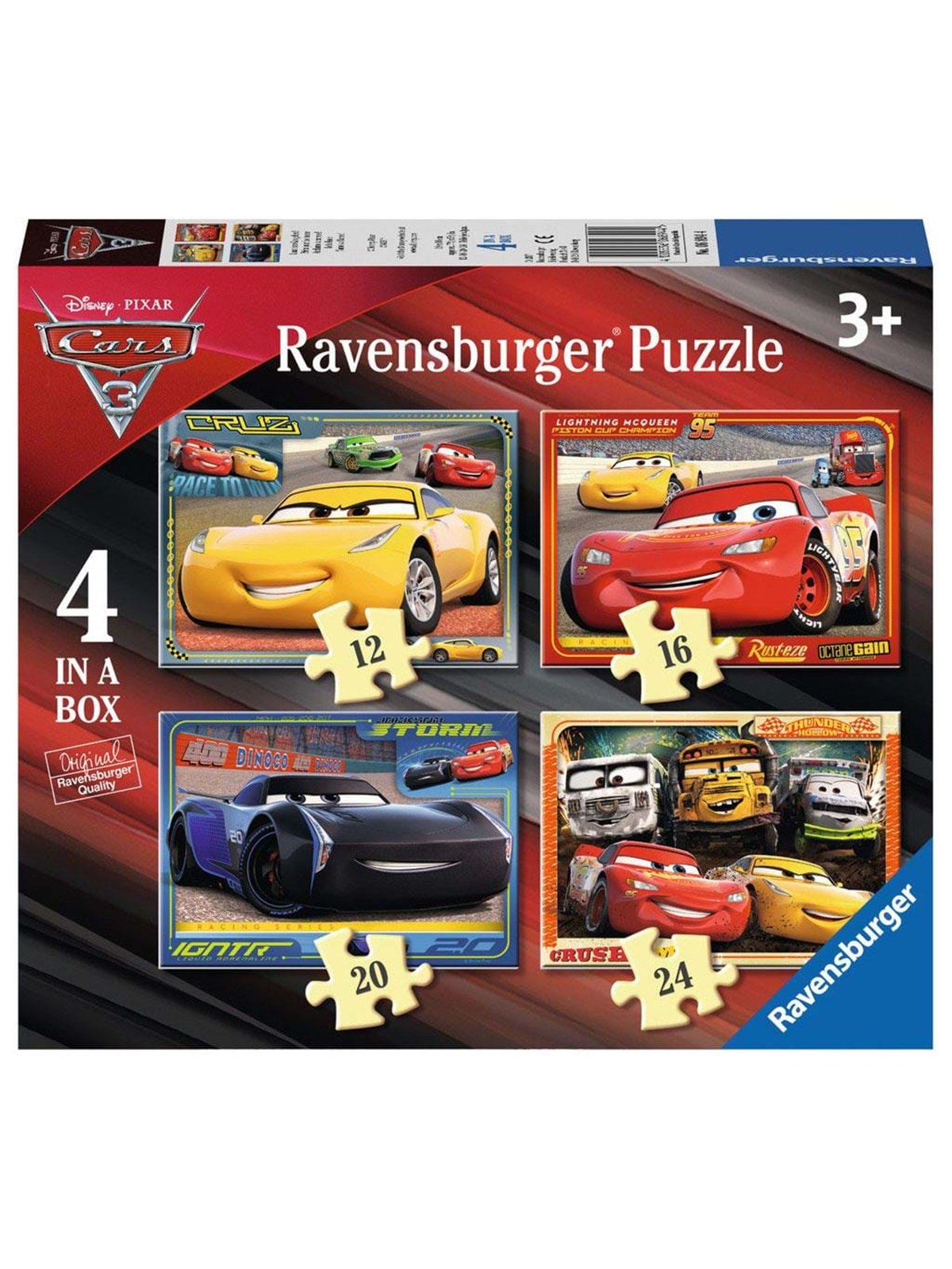 Ravensburger Disney Cars 3 Puzzle 4in1