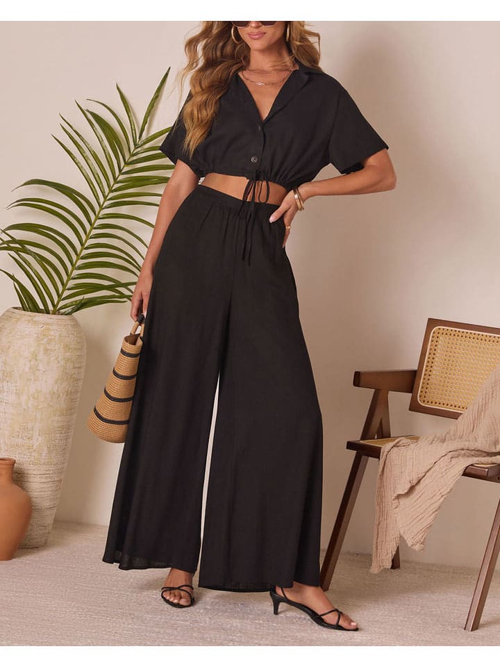 Milan Kiss Hose in Schwarz - S