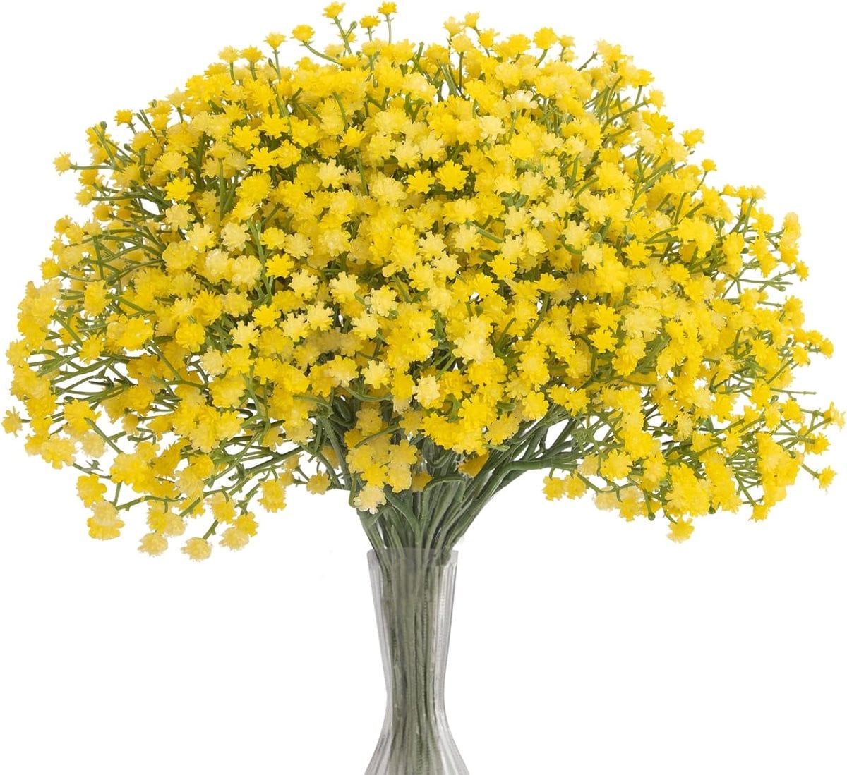 Kunstbloemen Boeket Sluierkruid - 10 Stuks - Geel