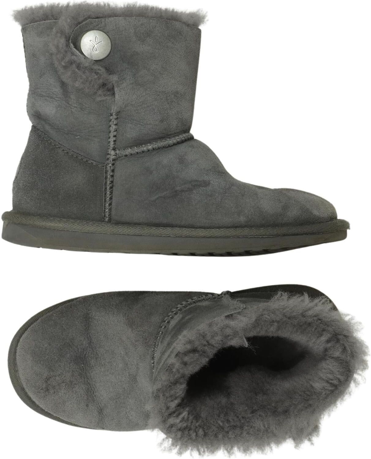 Emu Australia Damen Stiefelette, Grau, Gr. EU 36, Leder - Second Hand