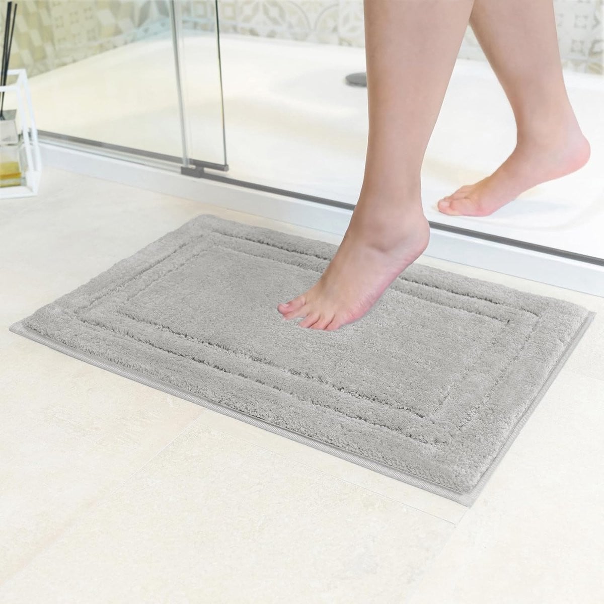 Sneldrogende anti-slip badmat en douchemat
